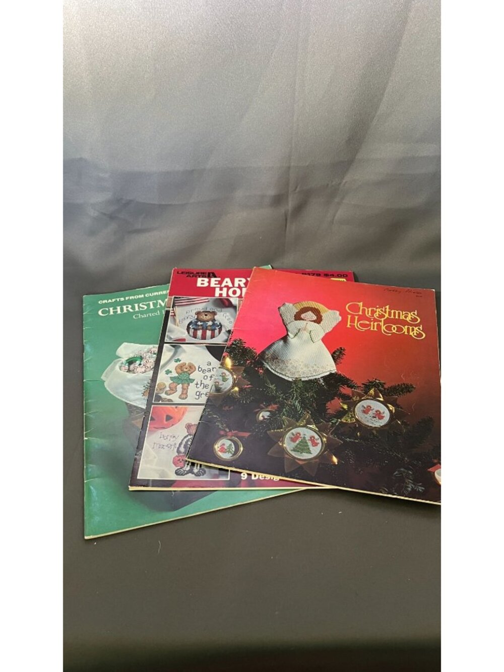 4 Vintage Christmas Needlecraft Pattern Leaflets Bundle